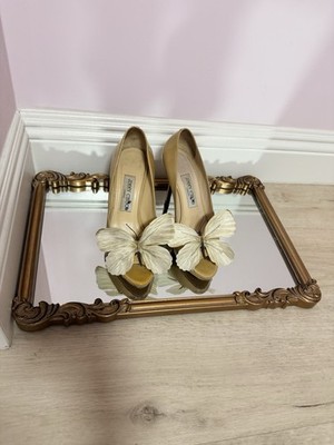 Jimmy Choo sandals shoes butterfly orchid size 6.5-7 US 37 Y2K