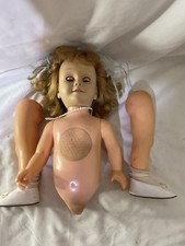 Vintage Chatty Cathy Doll Strawberry Blonde Red Head blue Eyes Not Working Nude