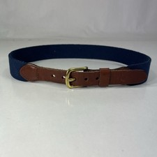 Leather Man Ltd. Blue Surcingle Top Grain Leather Belt - Size 24