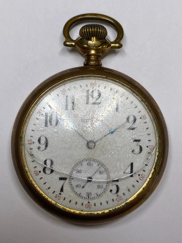 Antique Elgin 19 Jewels Gold Filled Pocket Watch Pre-Owned Runs (36-#21)