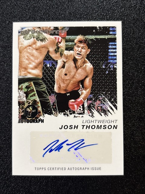 2011 Topps UFC Moment Of Truth Josh Thomson 1. Autogramm CS-JT