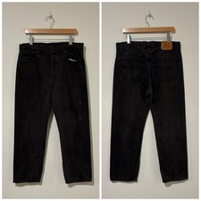 90s vintage black levis 501 jeans denim pants made in usa size 36 443618