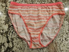 Victoria  s Secret Signature Logo Waistband Cotton High-Leg Brief Panty XL