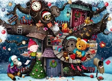 MISITU 1000 Pieces Jigsaw Puzzles for Adults Christmas Puzzles... 