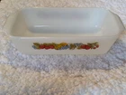VTG Fire King Anchor Hocking Nature's Bounty Loaf Pan 1.5 Qt
