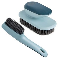 Laundry Scrub Brush 2 Pack Soft Bristle Brush for Stains  Clothes - Blue