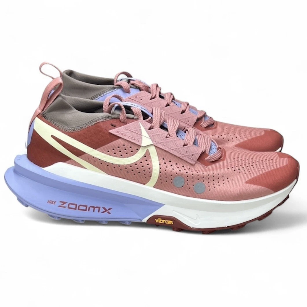 Nike ZoomX Zegama Trail 2 Red Stardust Alabaster New Women's Size