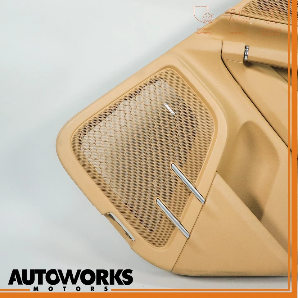 11-18 Porsche Cayenne 958 panel puerta interior trasero derecho beige OEM Foto 2 de 4