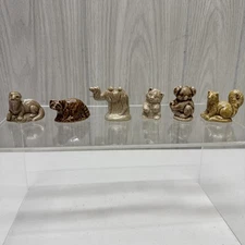 LOT of 6 Wade Whimsies Rose Tea England Figurines Animals