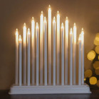 Christmas Candle Bridge Arch Decoration 17 Pre-Lit Pipe Window Table White Xmas