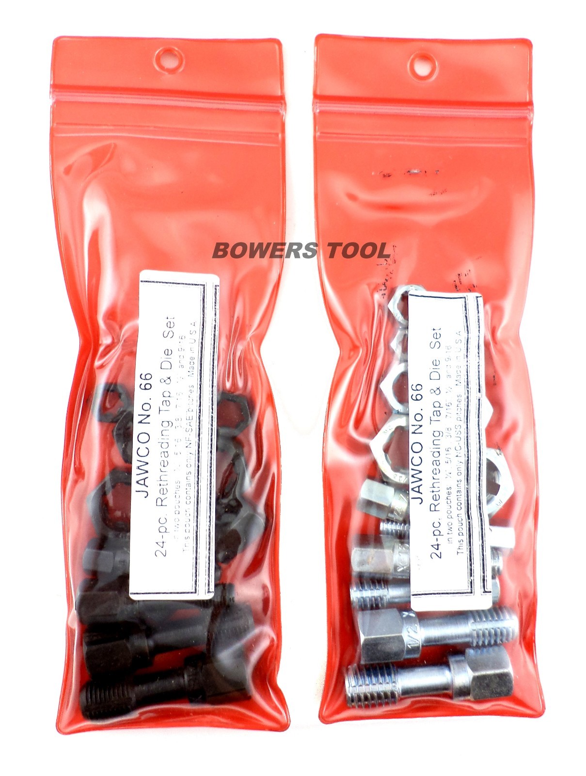 Jawco 24pc Tap Dies Rethreading Set NFSAE NCUSS Thread Restore 66