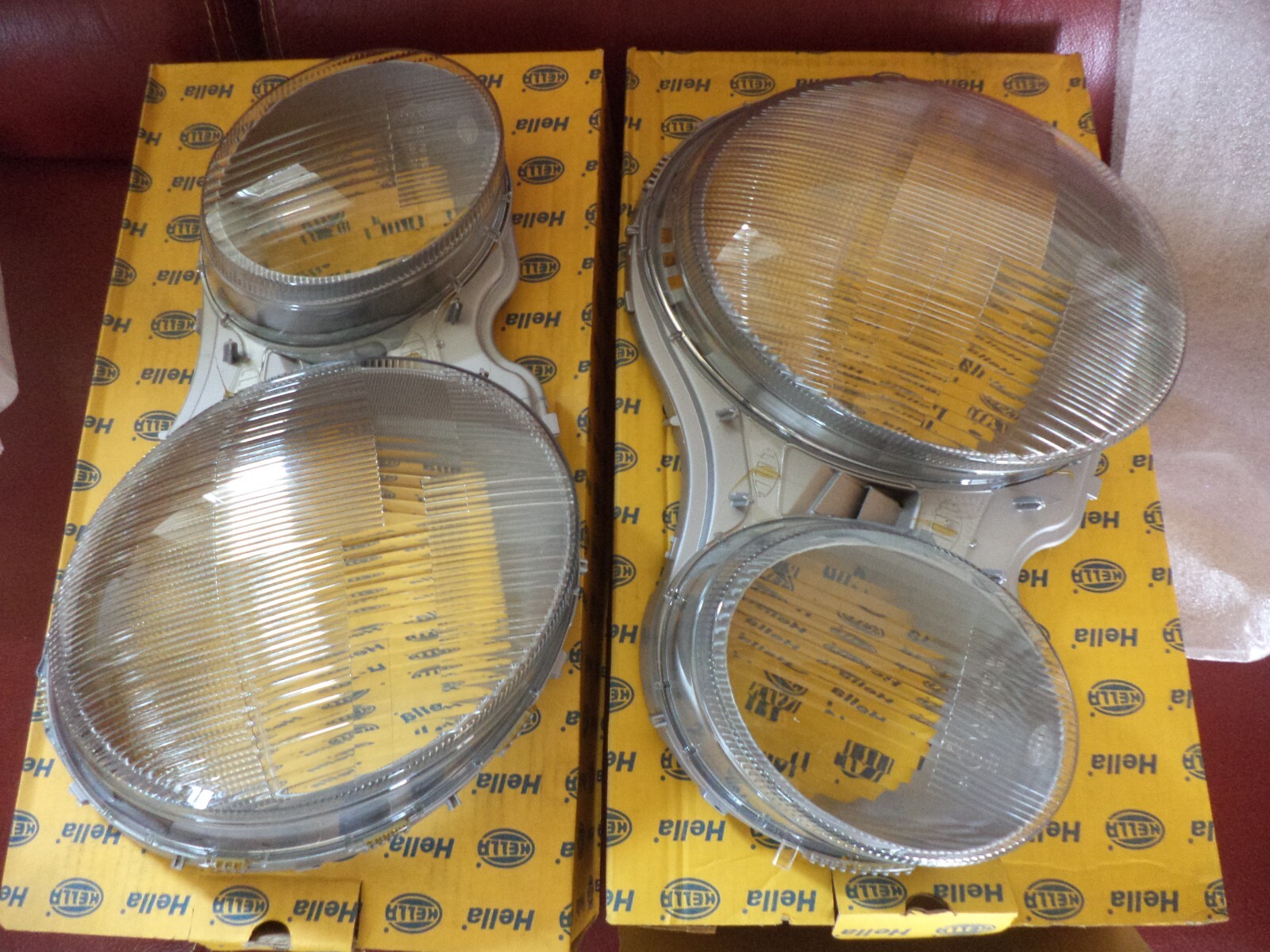 Glaces phare Mercedes W210 anti-jaunissement en polycarbonate transparent haute résistance