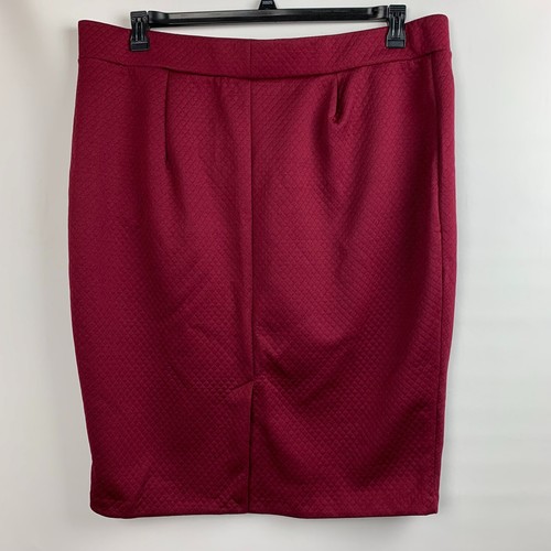 Ashley Nell Tipton for Boutique Pencil Skirt Elastic Band Zip Pockets Size 2X - Picture 2 of 7