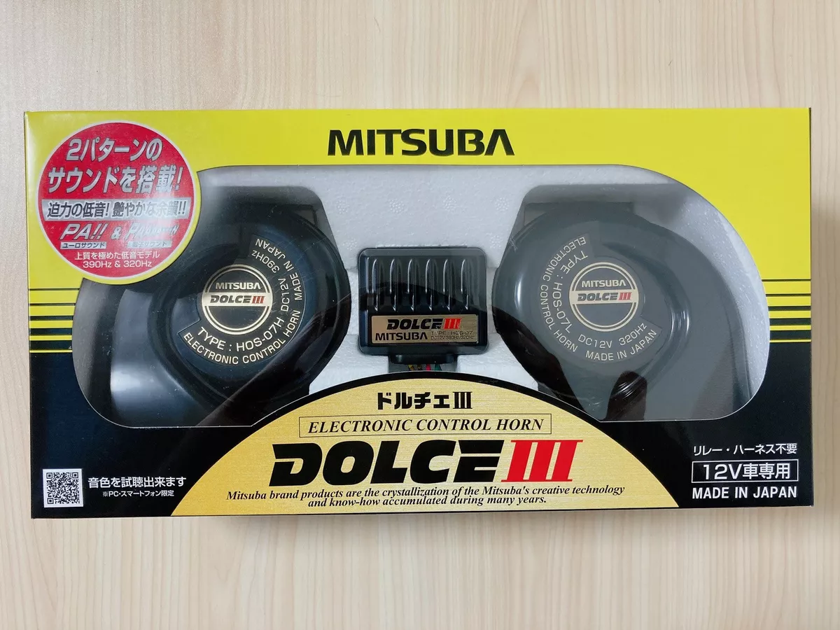 Mitsuba HOS-07B Dolce III 3 Low Bass Sound Car Horn Car Parts