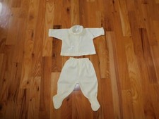 Hollywood Needlecraft Baby Chick Pajamas Vintage California USA Yellow Polyester