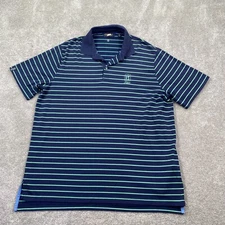 Ralph Lauren Men's TPC Sawgrass Wicking Golf Polo Shirt Size XL Navy Blue Green