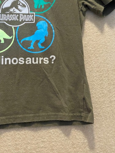 Jurassic World Shirt Boy's 5/6 Dinosaur Dark Green - Picture 5 of 11