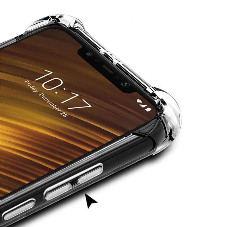 Para Xiaomi PocoPhone F1 Anti Impacto Transparente Antigolpes Gel Piel Funda Trasera Foto 4 de 4