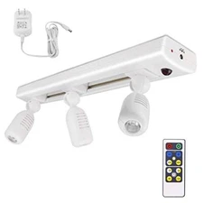 LED Track Light Dimmable Accent Lighting with Rotatable Heads Plug in Spotlig...