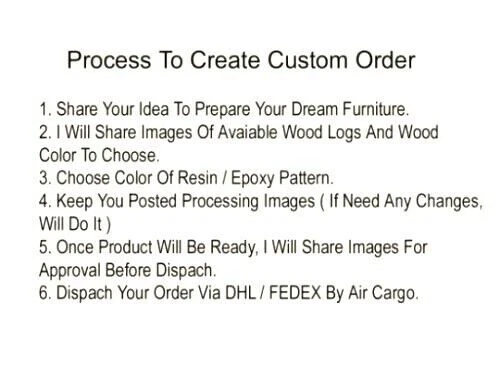 Epoxy Resin Dining Table Top Acacia Wood Table Home Decor Live Edge Table - Image 2 of 4