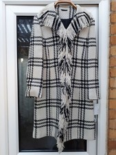 Bnwt Principles Black/white Check Coat Size 8 Fits 8/10 New