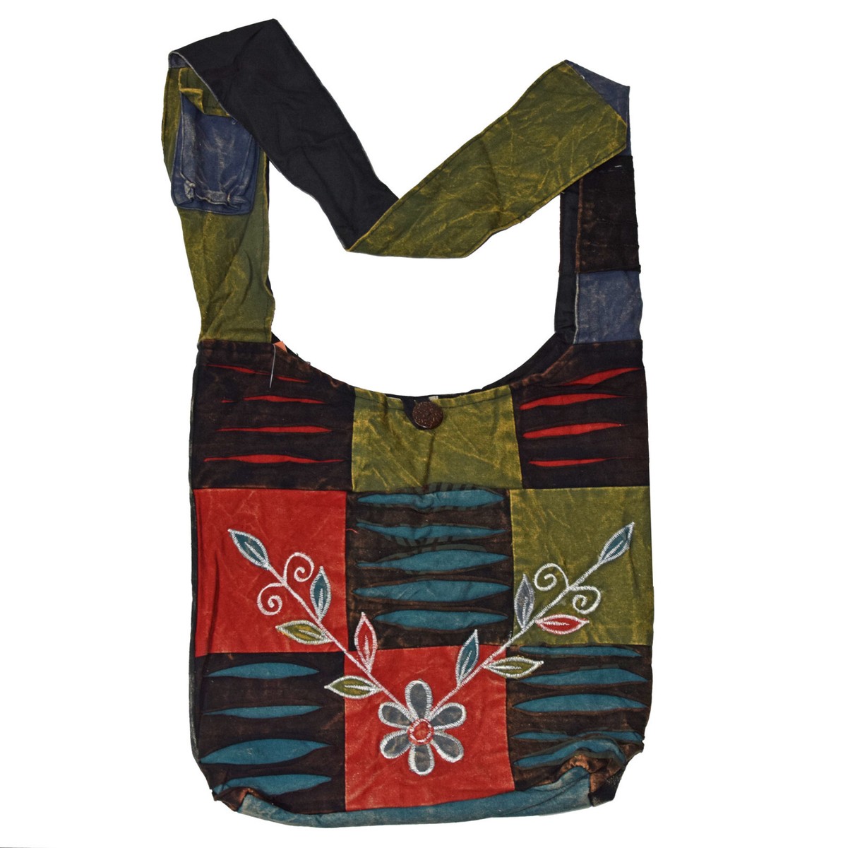 Patchwork Borsa Tracolla Borsa Bag Borsa a Tracolla Ricamato