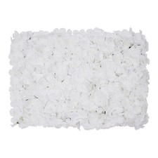 20Pcs Flower Panel Artificial Flower Wall Panel White Flower Backdrop Wall Decor