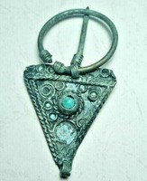 SUPERB VIKING ERA SILVER AXE LARGE PENDANT AMULET 900 AD 