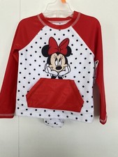 Disney Minnie Mouse Girls 2 piece swimsuit Size 4t,