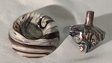 ANDY DAVIS, Glass Art Spinning Top  Base, Joker Run   , 080A