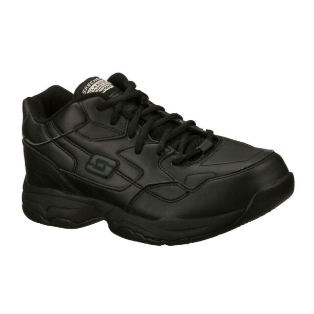 skechers relaxed fit memory foam mens work shoes