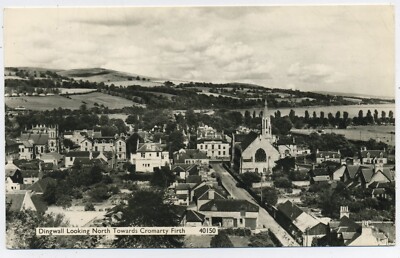 Dingwall (Blick nach Norden) Ross-shire Schottland Echtfoto Vintage Postkarte M5