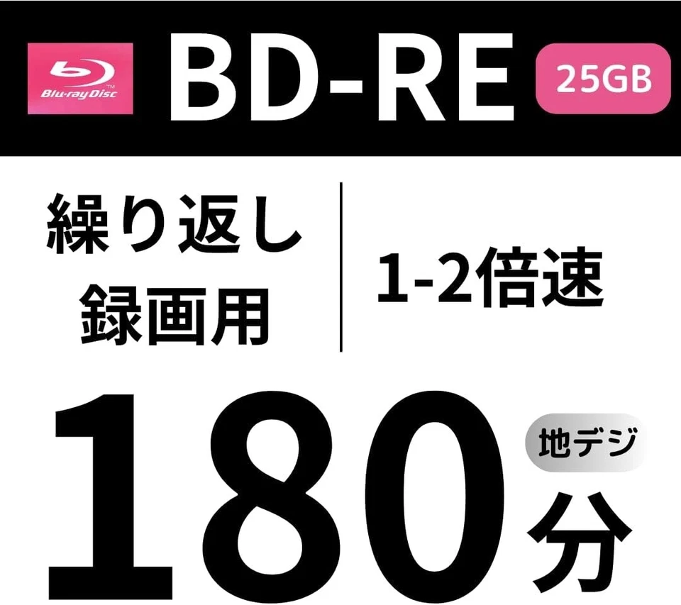 Maxell Blu-ray BD-RE Grabación Repetida Tipo 50 Discos Set 25GB Edición Limitada Foto 4 de 4