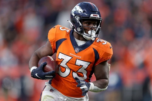 Javonte Williams Signed Broncos Full-Size Lunar Eclipse Alternate Speed Helmet - Picture 3 of 5