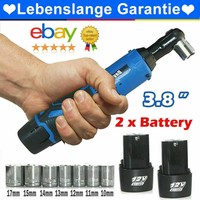 2Akkus Ratsche RatschenschlüSsel Elektrische KnarrenschlüSsel Satz 12V 40Nm DE