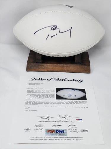 TOM BRADY signed full size Wilson football PSA/DNA COA FULL LOA PATRIOTS