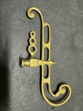 "Nuevo respaldo de lámpara de latón fundido de stock antiguo con codo de 90 grados hembra de 1/8-27 8"" de ancho"