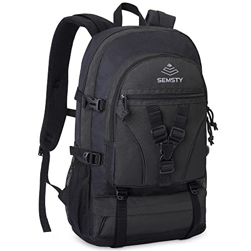 Hiking Backpack, 30L/40L/50L Expandable Hiking 30L+5L expandable 30l+5l Black-image