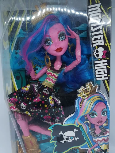 Monster High Gooliope Jellington Shriekwrecked 17" Doll . Damaged Box