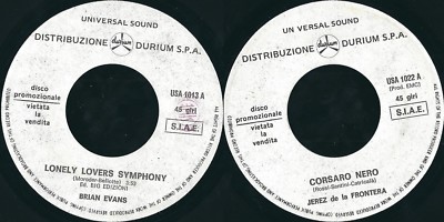 BRIAN EVANS / JEREZ DE LA FRONTERA    LONELY LOVERS SYMPHONY // CORSARO NERO
