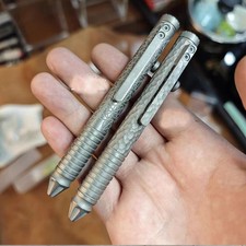 Bolígrafo giroscopio EDC aleación de titanio bolígrafo juguete bolígrafo firma bolígrafo de gel con clip