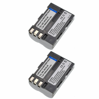 2X Replacement Nikon EN-EL3E 1600 mAh Battery D80 D90