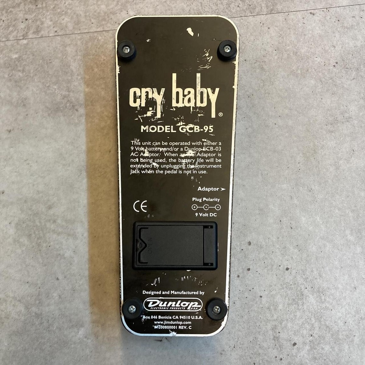 ギター JimDunlop CRYBABY GCB-95W LimitedEdition USED Jim Dunlop GCB-95 Limited Edition wah pedal Free