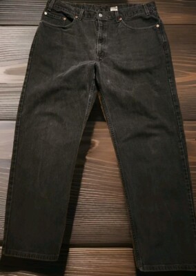 Vintage Levi's 550 Jeans Mens Black Relaxed Fit 38W 30L Y2K