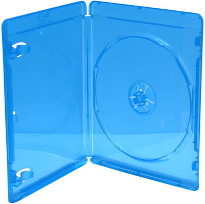 400 Blu-ray Hüllen 1er Box 11 mm für je 1 BD / CD / DVD blau