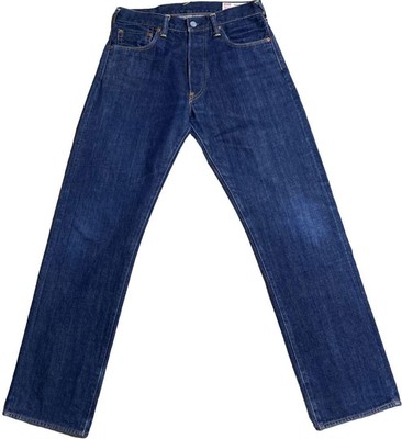 EVISU Denim Jeans Pants Cotton Indigo Blue No.2 Lot.2000 Size 