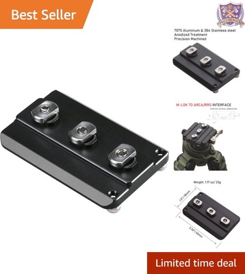Compact MLOK to Arca Swiss Tripod Mount   Lightweight, Precision-Machined Design