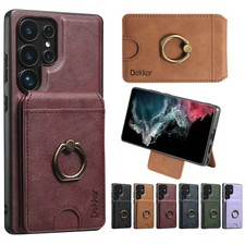 For Samsung Galaxy S26 S25 S24 S23 Removable Wallet Card Mag Safe Ring Case