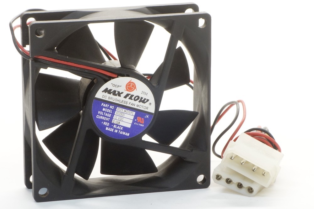 Max Flow 8025DI 80x80x25mm 8025 Mdispl Case Fan Molex DC12V 0.12A 1.44W