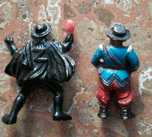 Figurines Bully 1985 - Zorro Et Sergent Garcia (sans épée) - Vintage - PVC - Occasion